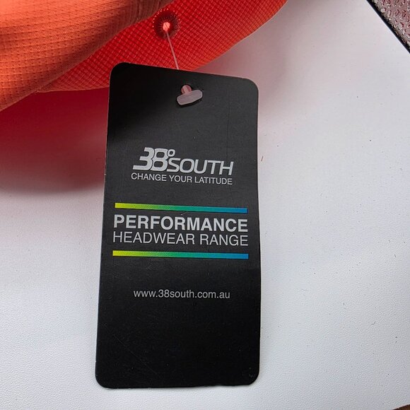 Jacks Point New Zealand Orange Adjustable Performance Cap Hat Logo Athletic - Picture 10 of 10